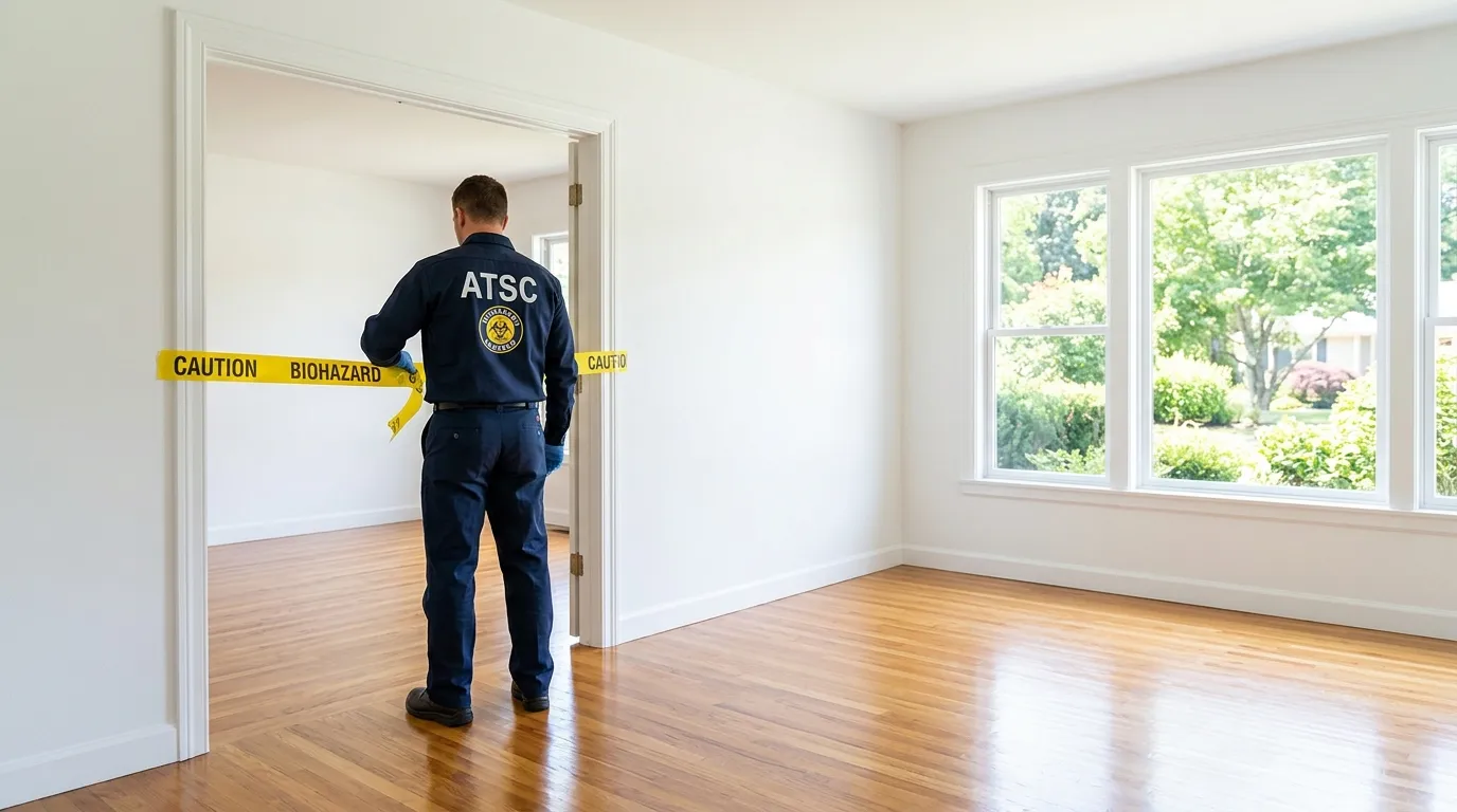 Certified biohazard cleanup crew performing Decomposition Cleanup in Applewood